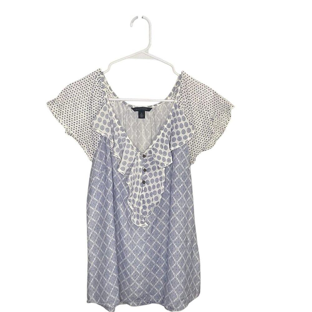 Tommy Hilfiger Women M Top Feminine Dainty Resort Coastal Preppy Lightweight